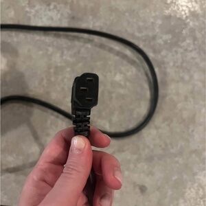 Black 3 prong Power Cable. New.